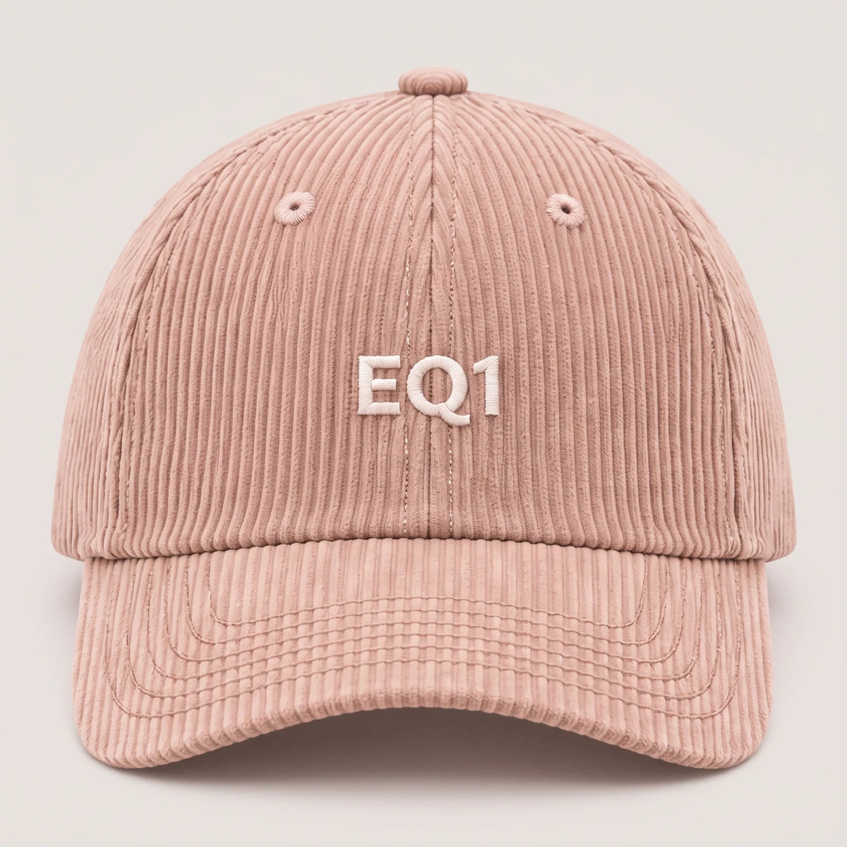 Blush Pink Corduroy Baseball Cap, Unisex