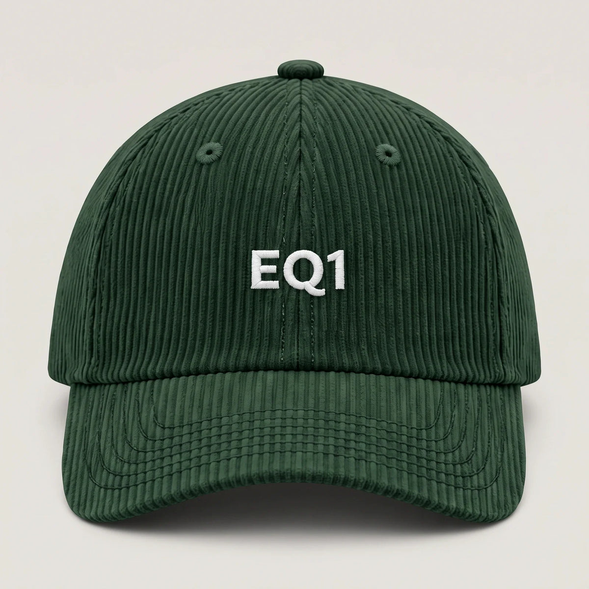 Forest Green Corduroy Baseball Cap for Men