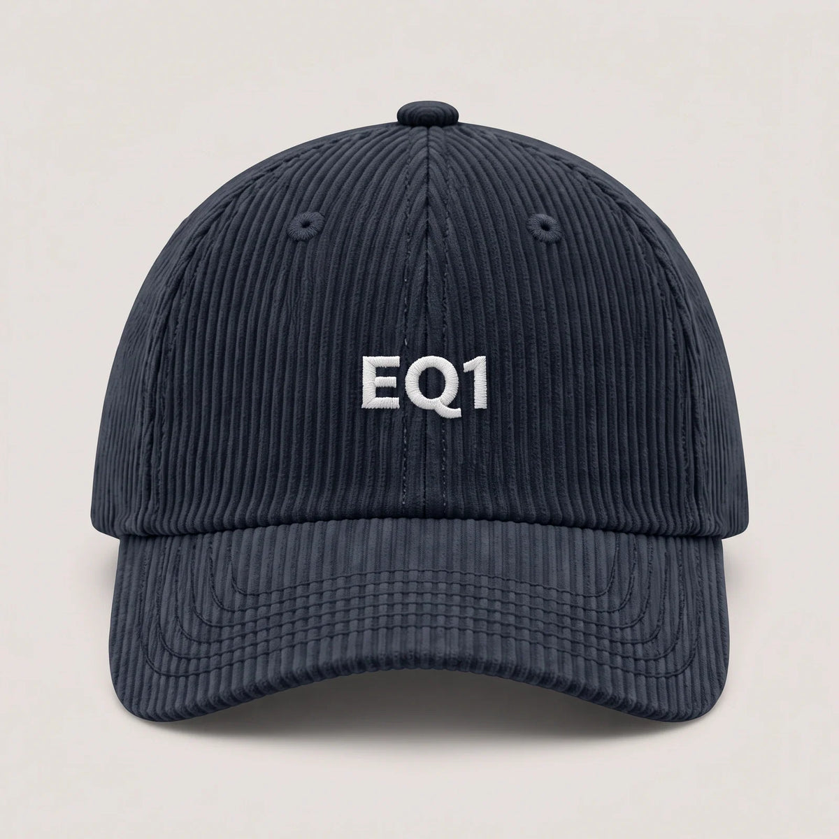 Navy Corduroy Baseball Cap for Men