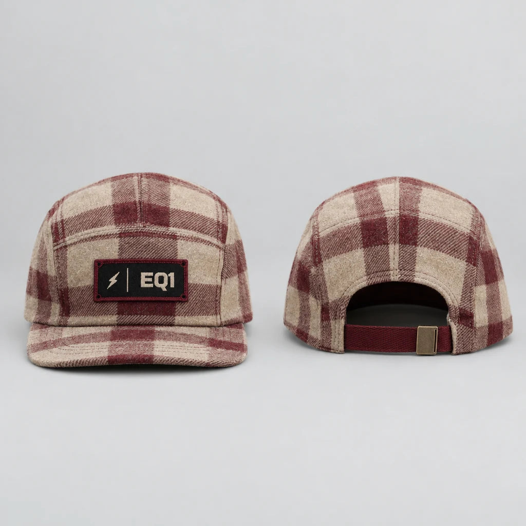 EQ1 Fifth Code Camp Cap, Stone / Oxblood