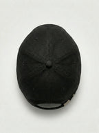 upper view of black baseball cap
