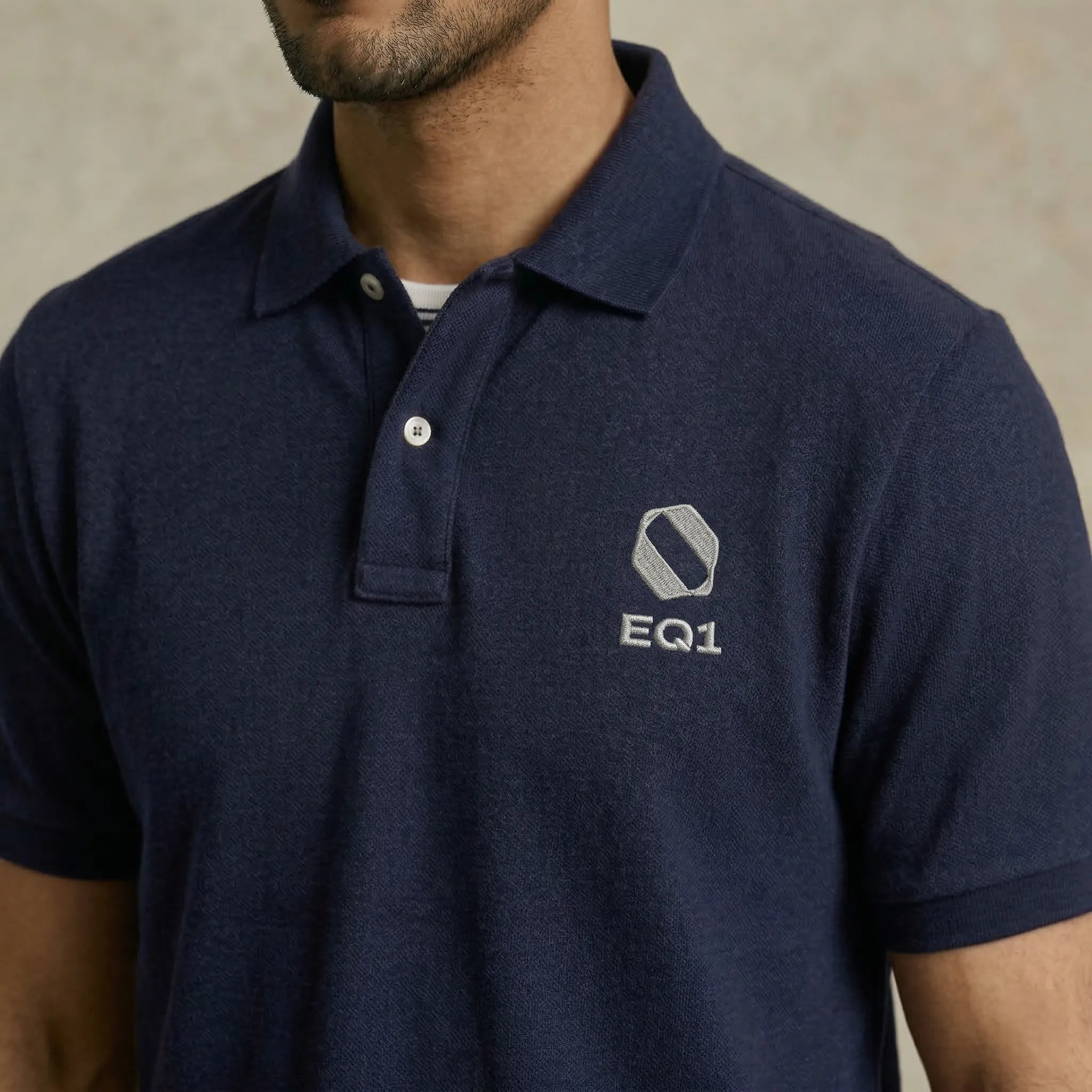 EQ1 Signature Polo — Midnight Navy