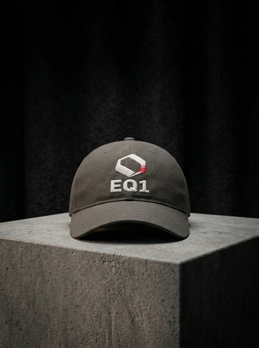 EQ1 Icon Baseball Cap — Charcoal Grey