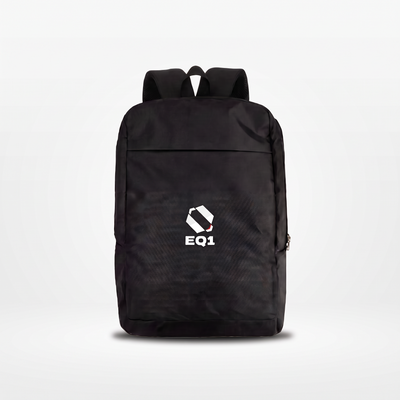 EQ1 Anti-Theft Urban Backpack in matte black Cordura