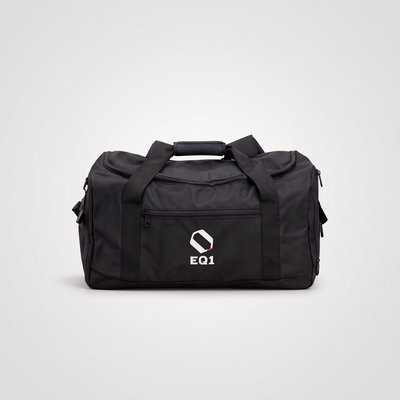 EQ1 Signature Elite Duffle Bag in black parachute fabric