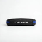 Black Equilibrium organizer pouch with durable zipper closure and slim profile