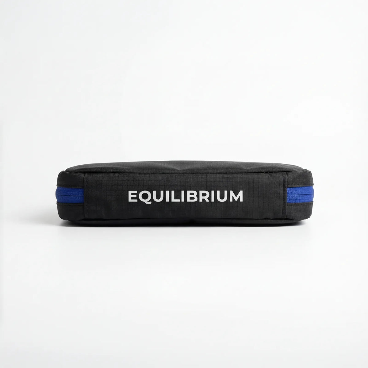 Black Equilibrium organizer pouch with durable zipper closure and slim profile