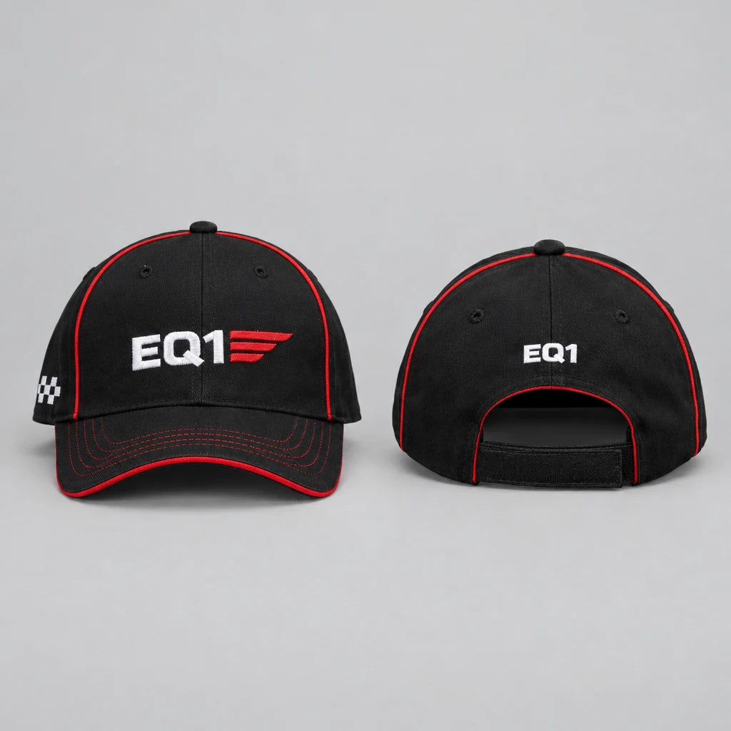 EQ1 Redline Racing Cap, Black / Red