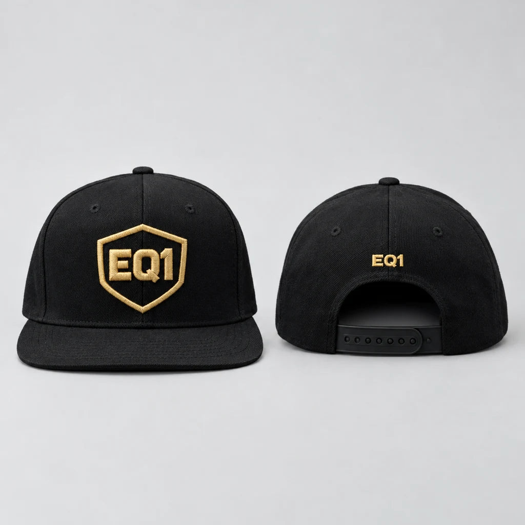 EQ1 Authority Zero High Crown Cap, Black