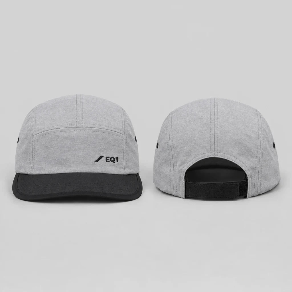 EQ1 Aero Pulse Low Profile Cap, Silver Grey / Black