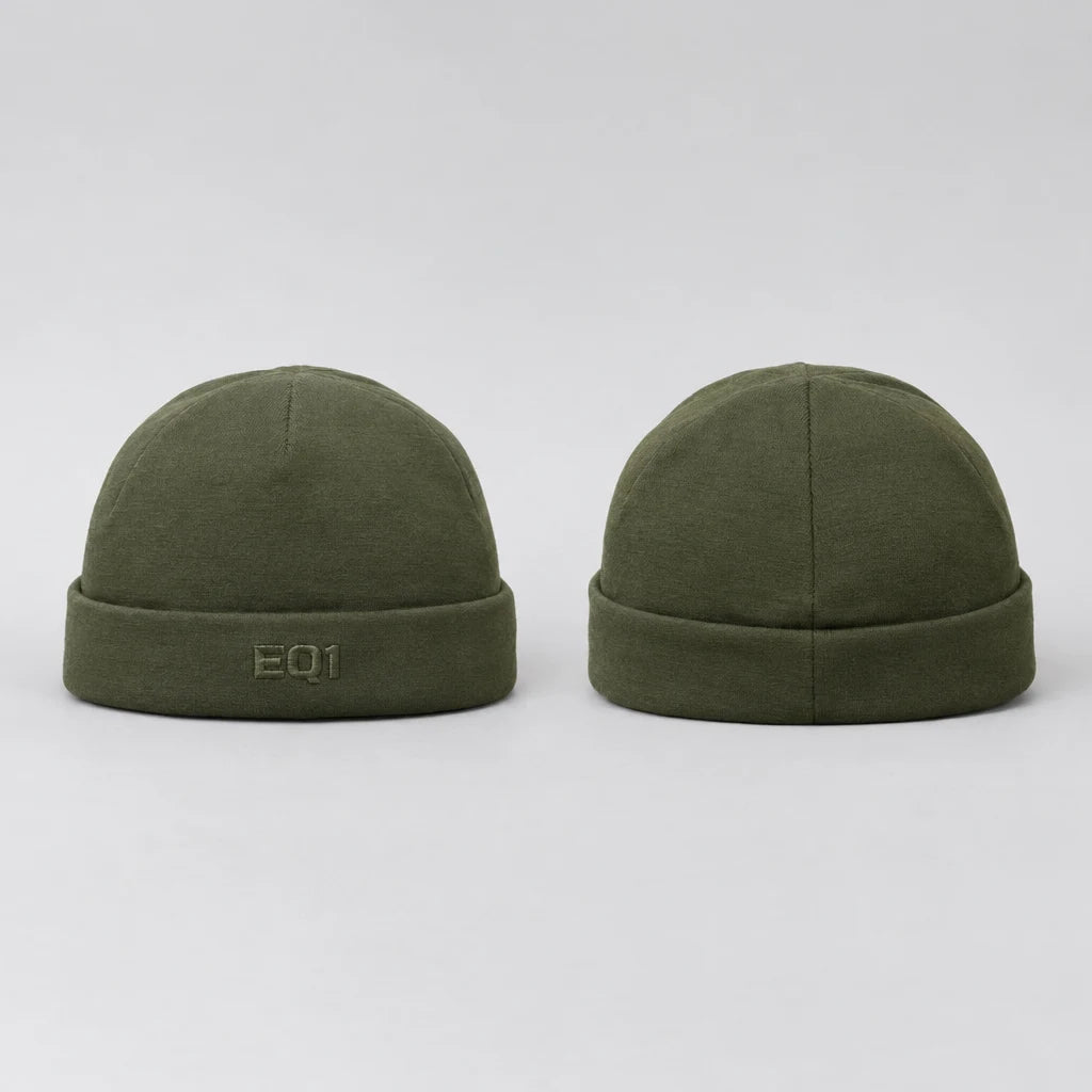 EQ1 Dockline Fisherman Beanie, Olive Green