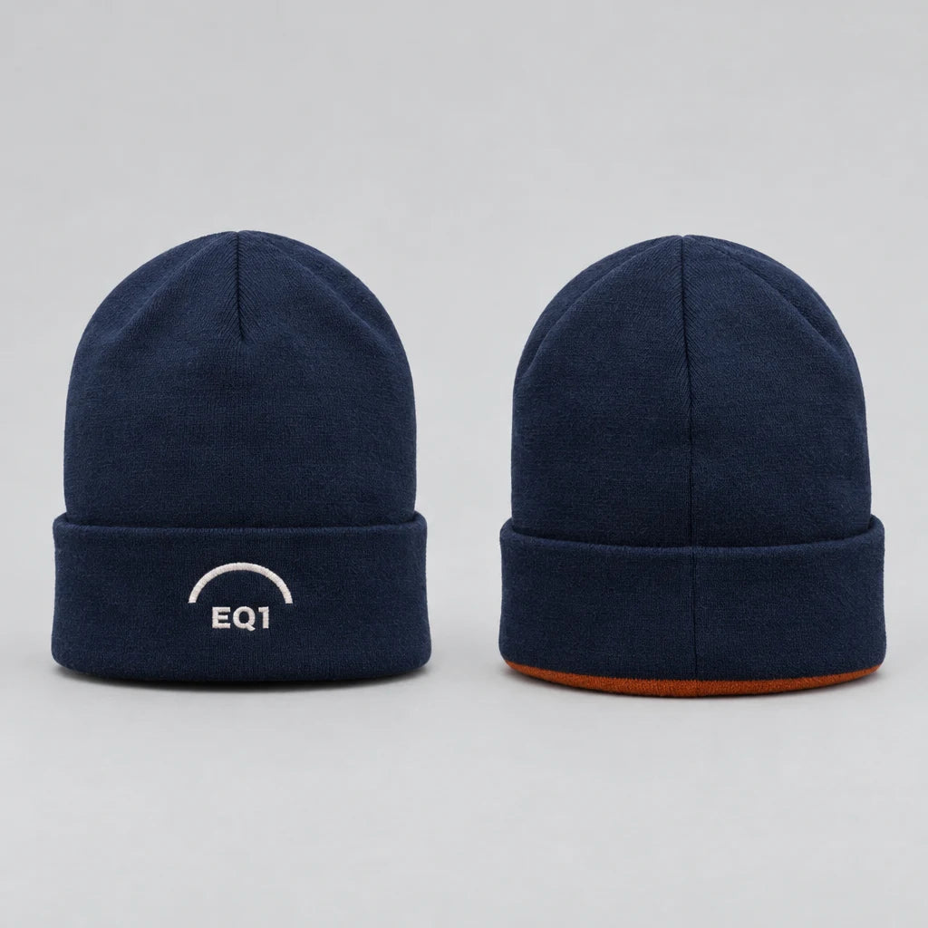 EQ1 Two Worlds Reversible Watch Cap, Navy / Rust